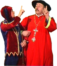 Narr Peter I. und Peter Kardinal von Wackes 